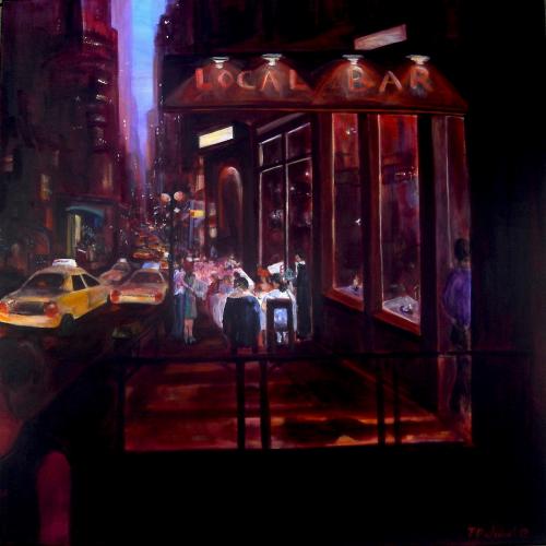 Local Bar 2008 acrylic on canvas1 00x100c00x100 cm kopie
