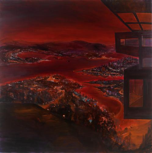 Pursuit of happiness2006oil on canvas200x200 cm kop ie