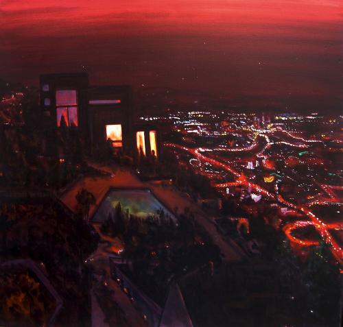 Organized chaos 2006 oil on canvas 70x70 cm