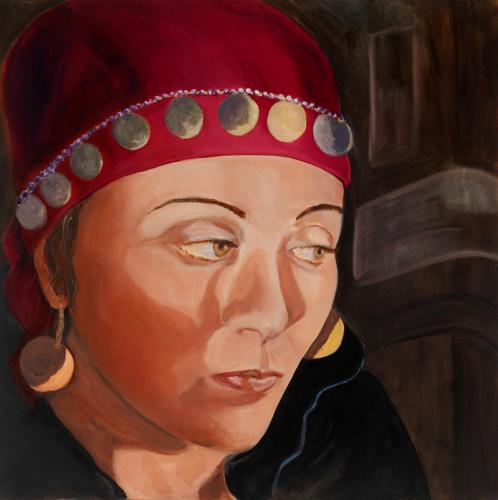 My friend the artist 2005 100 x 100 cm oil
